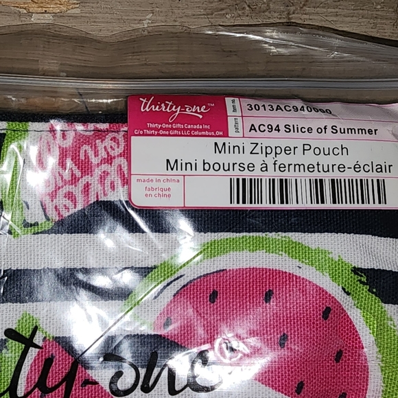 Thirty-One Slice of Summer Bundle of 3 Pinch Top Eyeglass, Cool Cinch, Mini Zip - Picture 2 of 4